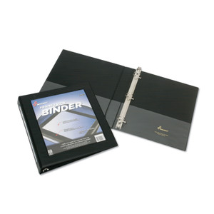 AbilityOne 7510014621390 SKILCRAFT Framed Slant-D Ring View Binder, 3 Rings, 1" Capacity, 11 x 8.5, Black (NSN4621390) View Product Image