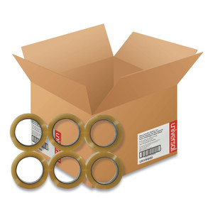 Universal Heavy-Duty Box Sealing Tape, 3" Core, 1.88" x 54.6 yds, Clear, 36/Box (UNV99000) View Product Image