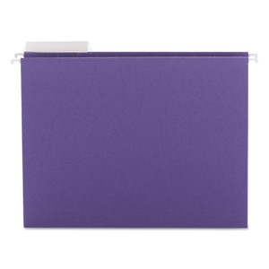 Smead Color Hanging Folders with 1/3 Cut Tabs, Letter Size, 1/3-Cut Tabs, Purple, 25/Box (SMD64023) View Product Image