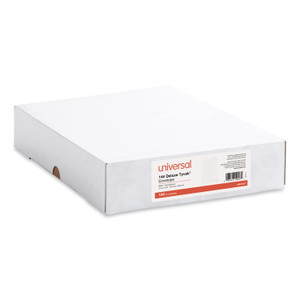 Universal Deluxe Tyvek Envelopes, #13 1/2, Square Flap, Self-Adhesive Closure, 10 x 13, White, 100/Box (UNV19007) View Product Image