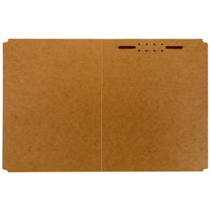 AbilityOne 7530009268978 SKILCRAFT Heavy-Duty Kraft Fastener Folder, 0.75" Expansion, 1 Fastener, Letter Size, Kraft Exterior, 100/Box (NSN9268978) View Product Image