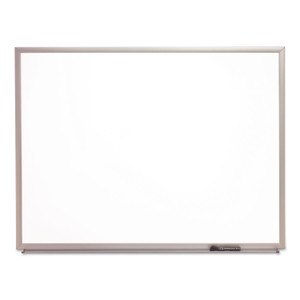 AbilityOne 7110016511299SKILCRAFT Quartet Magnetic Dry Erase Board, 48 x 36, White Surface, Silver Brushed Aluminum Frame (NSN6511299) View Product Image