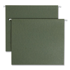 Smead Box Bottom Hanging File Folders, 2" Capacity, Letter Size, Standard Green, 25/Box View Product Image