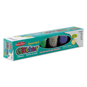 Creative Arts Charles Leonard Glitter Set, Assorted, 0.75 oz Shaker-Top Jar, 6/Set View Product Image