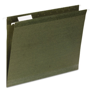 AbilityOne 7530013649497, SKILCRAFT Hanging File Folder, Letter Size, 1/3-Cut Tabs, Green, 25/Box View Product Image