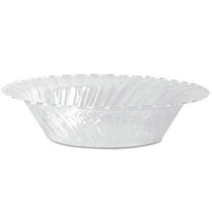 Classicware Plastic Dinnerware, Bowls, 10 Oz, Clear, 18/pack, 10 Packs/carton (WNACWB10180) View Product Image