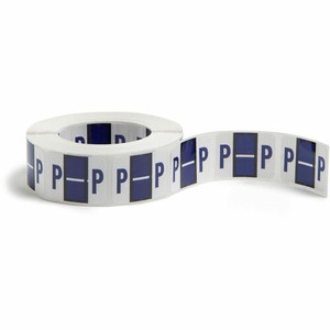 Smead BCCR Bar-Style Color-Coded Labels - P - x 1 1/4" Width x 1" Length - Violet - Laminated Product Image 