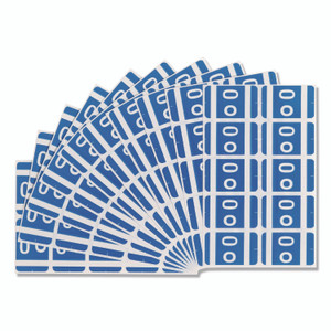 Smead AlphaZ Color-Coded Second Letter Alphabetical Labels, O, 1 x 1.63, Dark Blue, 10/Sheet, 10 Sheets/Pack View Product Image