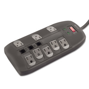 Innovera Surge Protector, 8 AC Outlets, 6 ft Cord, 2,160 J, Black (IVR71656) View Product Image