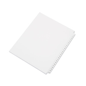 AbilityOne 7530014072250 SKILCRAFT Table of Contents Index, Allstate Style, 25-Tab, 1 to 25, 11 x 8.5, White, 1 Set (NSN4072250) View Product Image