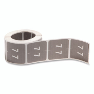 Smead Numerical End Tab File Folder Labels, 7, 1.5 x 1.5, Gray, 250/Roll View Product Image