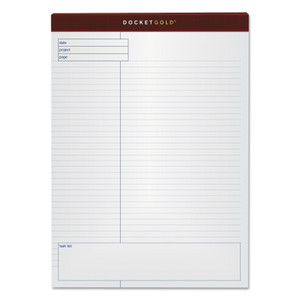 TOPS Docket Gold Planning Pads, Project-Management Format, Quadrille Rule (4 sq/in), 40 White 8.5 x 11.75 Sheets, 4/Pack View Product Image