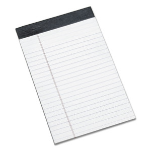 AbilityOne 7530014471355, SKILCRAFT Legal Pads, Wide/Legal Rule, Gray Linen Headband, 50 White 5 x 8 Sheets, Dozen View Product Image