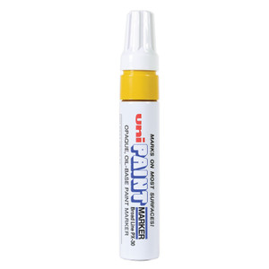 uni-Paint Permanent Marker, Broad Chisel Tip, Yellow (UBC63735) View Product Image