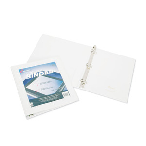 AbilityOne 7510014621391 SKILCRAFT Framed Slant-D Ring View Binder, 3 Rings, 1.5" Capacity, 11 x 8.5, White (NSN4621391) View Product Image