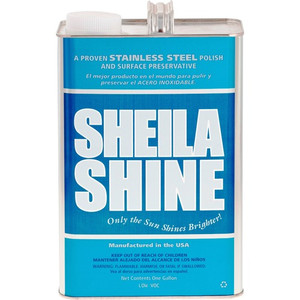 Sheila Shine Cleaner Polish - 128 fl oz (4 quart) - Fingerprint Resistant, Water Repellent - Blue, White - (SSISSCA128) Product Image 