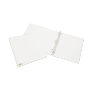 AbilityOne 7510014841761 SKILCRAFT 3-Ring Flexible Binder, 0.5" Capacity, 11 x 8.5, White (NSN4841761) View Product Image