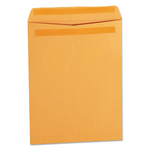 Universal Self-Stick Open End Catalog Envelope, #12 1/2, Square Flap, Self-Adhesive Closure, 9.5 x 12.5, Brown Kraft, 250/Box View Product Image