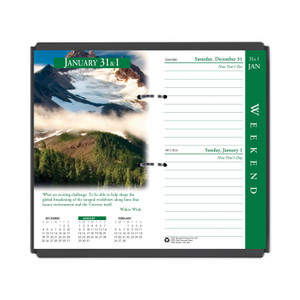 House of Doolittle Earthscapes Desk Calendar Refill, Nature Photography, 3.5 x 6, White/Multicolor Sheets, 2024 (HOD417) View Product Image