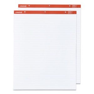 Universal Easel Pads/Flip Charts, Presentation Format (1" Rule), 27 x 34, White, 50 Sheets, 2/Carton View Product Image