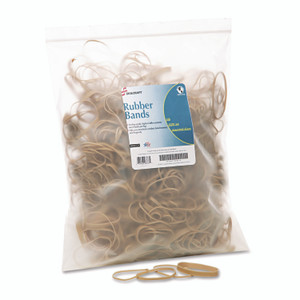AbilityOne 7510015783514, SKILCRAFT Rubber Bands, Size 54 (Assorted), Assorted Gauges, Beige, 1 lb Box, 1,900/Pack View Product Image