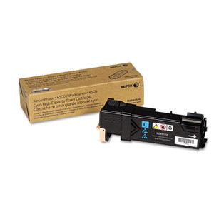 Xerox 106R01594 High-Yield Toner, 2,500 Page-Yield, Cyan (XER106R01594) View Product Image