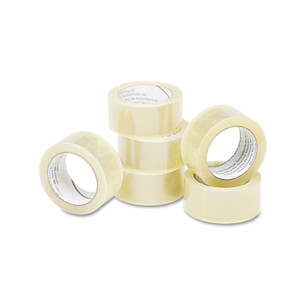 AbilityOne 7510015796874 SKILCRAFT Commercial Package Sealing Tape, 3" Core, 2" x 55 yds, Clear, 6/Pack (NSN5796874) View Product Image