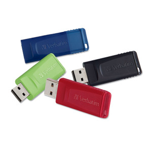 Verbatim Store 'n' Go USB Flash Drive, 16 GB, Assorted Colors, 4/Pack (VER99123) View Product Image