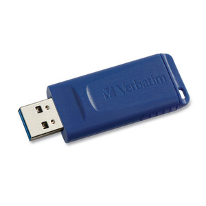 Verbatim Classic USB 2.0 Flash Drive, 16 GB, Blue, 5/Pack (VER99810) View Product Image