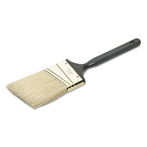 8020015964254 Skilcraft Natural Bristle Paint Brush, 0.56" Wide, Angled Profile, Plastic Handle (NSN5964254) View Product Image