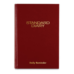 AT-A-GLANCE Standard Diary Daily Reminder Book, 2024 Edition, Medium/College Rule, Red Cover, (201) 8.25 x 5.75 Sheets View Product Image