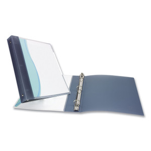 Avery Flexible View Binder with Round Rings, 3 Rings, 1" Capacity, 11 x 8.5, Gray View Product Image