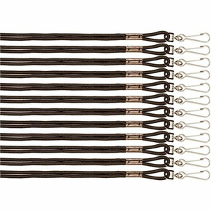 Champion Sports Heavy-duty Nylon Lanyard - 10" Length - Black - Nylon Product Image 