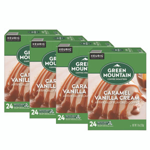 Green Mountain Coffee Caramel Vanilla Cream Coffee K-Cups, 96/Carton View Product Image