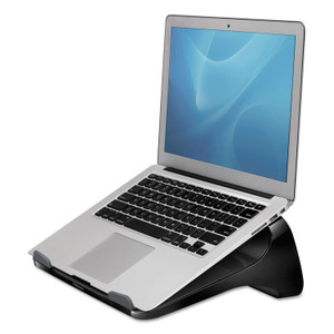 Fellowes I-Spire Series Laptop Lift, 13.19" x 9.31" x 4.13", Black/Gray, Supports 10 lbs View Product Image