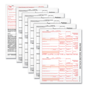 TOPS 1099-MISC Tax Forms, Fiscal Year: 2023, Five-Part Carbonless, 8.5 x 5.5, 2 Forms/Sheet, 50 Forms Total (TOP22993MISC) View Product Image