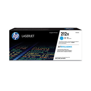 HP 212X, (W2121X) High-Yield Cyan Original LaserJet Toner Cartridge View Product Image