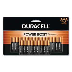 Duracell Power Boost CopperTop Alkaline AAA Batteries, 24/Pack View Product Image