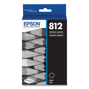 Epson T812120-S (T812) DURABrite Ultra Ink, 350 Page-Yield, Black View Product Image