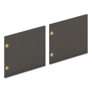 HON Pair of Mod Laminate Doors for 72"W Mod Desk Hutch, 17.87 x 14.83, Slate Teak (HONLDR72LMLS1) View Product Image