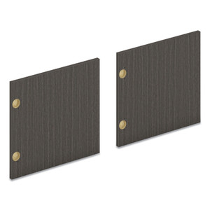 HON Mod Laminate Doors for 66"W Mod Desk Hutch, 16.37 x 14.83, Slate Teak, 2/Carton View Product Image