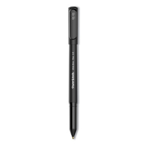 Paper Mate Write Bros. Ballpoint Pen, Stick, Fine 0.8 mm, Black Ink, Black Barrel, Dozen (PAP2124515) View Product Image