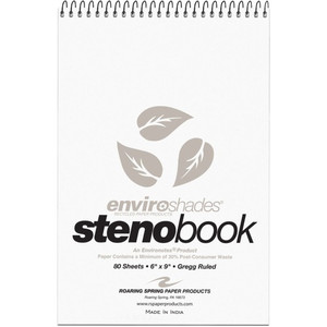 Roaring Spring Enviroshades Recycled Spiral Steno Memo Book (ROA12274) View Product Image