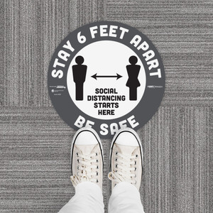 Tabbies BeSafe STAY 6 FEET APART Floor Decals (TAB29201) View Product Image