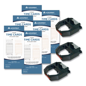 Acroprint TXP300 Accessory Bundle, Bi-Weekly/Weekly, Two Sides, 3.5 x 7.5 (ACPTXP300) View Product Image