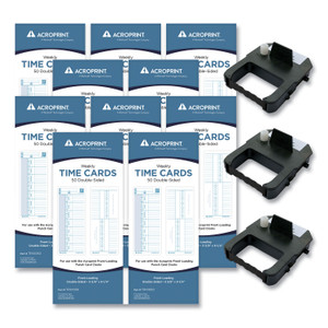 Acroprint EXP500 Accessory Bundle, Weekly, Two Sides, 3.38 x 8.25 (ACPEXP500) View Product Image