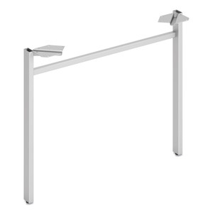 HON Mod U-Leg, 29.75w x 2d x 27.86h, Silver View Product Image