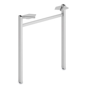 HON Mod U-Leg, 23.75w x 2d x 27.86h, Silver View Product Image