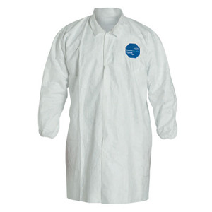 TYVEK LAB COAT SNAP FRONT- ELASTIC WRISTS (251-TY211S-3XL) View Product Image