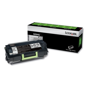 Lexmark 52D0H0G Return Program High-Yield Toner, 25,000 Page-Yield, Black (LEX52D0H0G) View Product Image